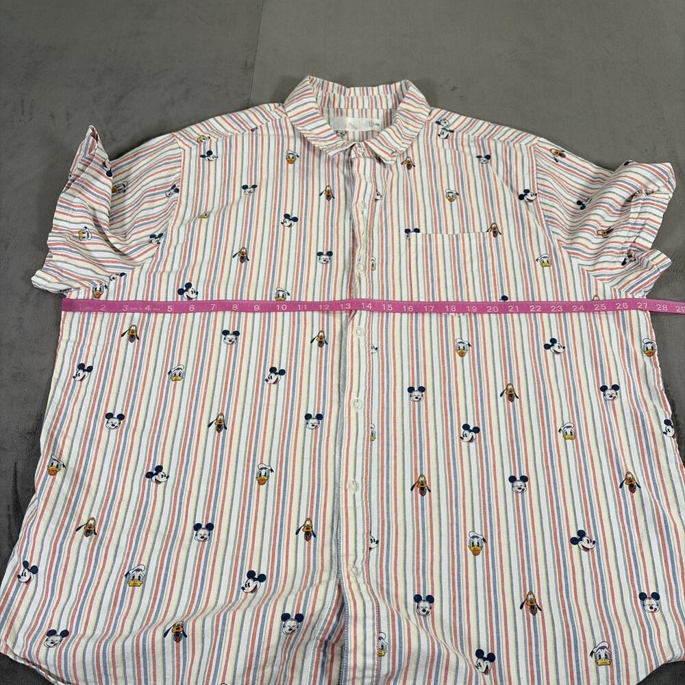 Disney Regular Men's Mickey Mouse Donald Duck Goofy Button-Down Shirt, Sz 2XL - Picture 6 of 10